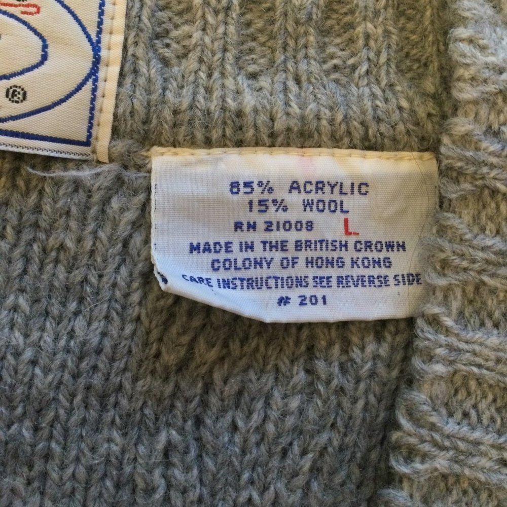 Izod Lacoste Mens Sweater Vest Size Large Grey Sleeveless Pullover Cable Knit Ar View 5